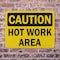 Signmission Hot Surface Sign, 10 in H x 14 in W, Plastic, Hot Work Area OS-2PACK-CS-P-1014-L-19189 - alternate 6